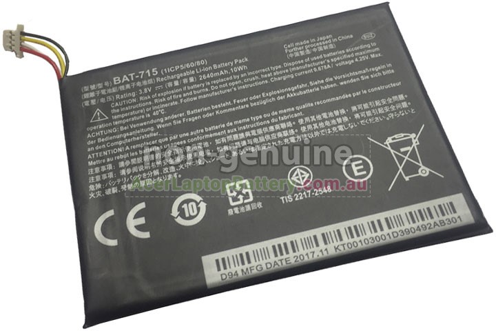 replacement Acer BAT-715 battery