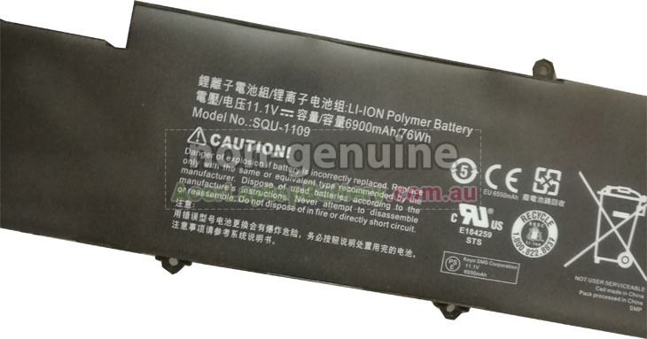 replacement Acer SQU-1109 battery
