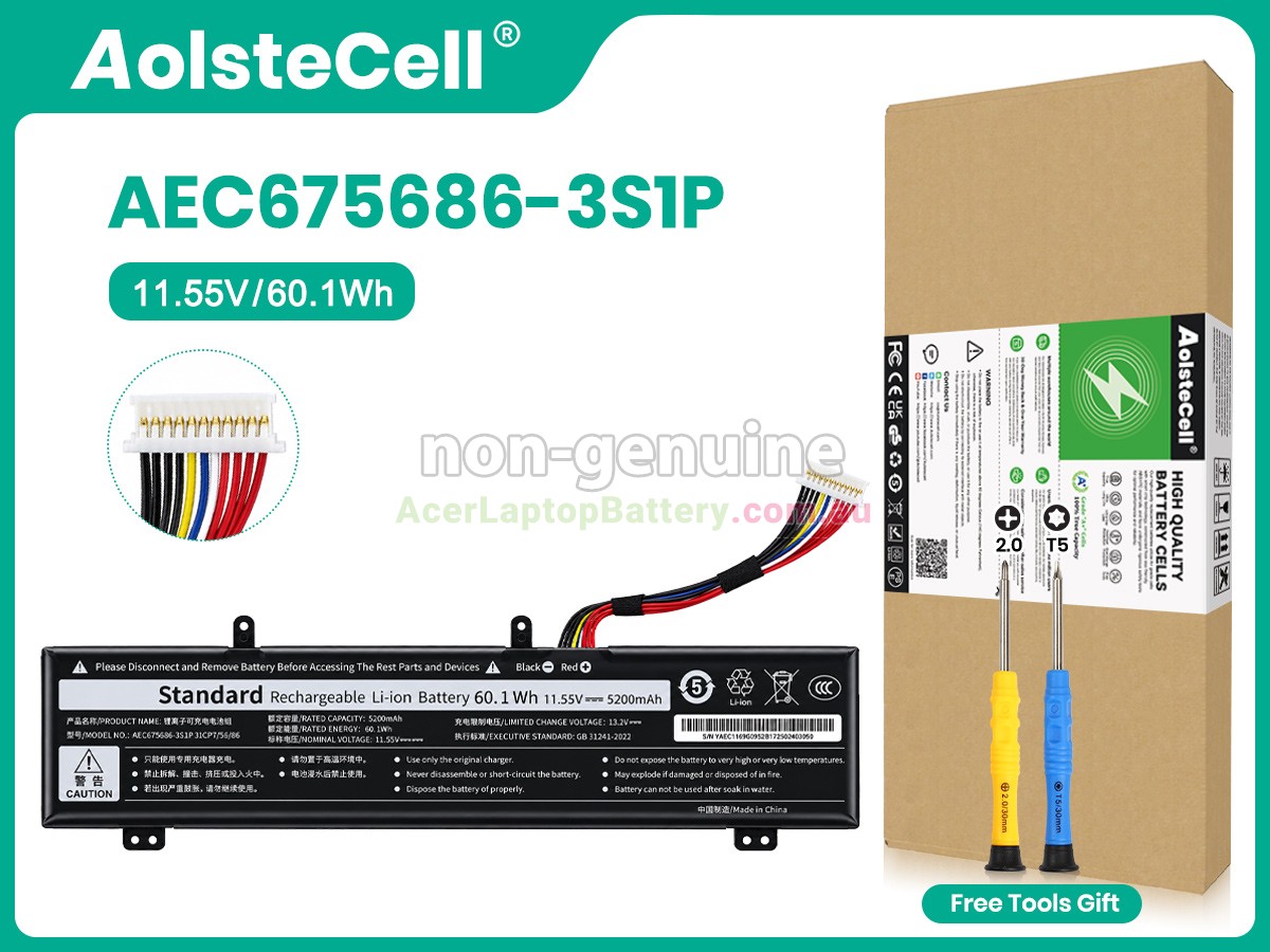 replacement Acer AEC675686-3S1P battery