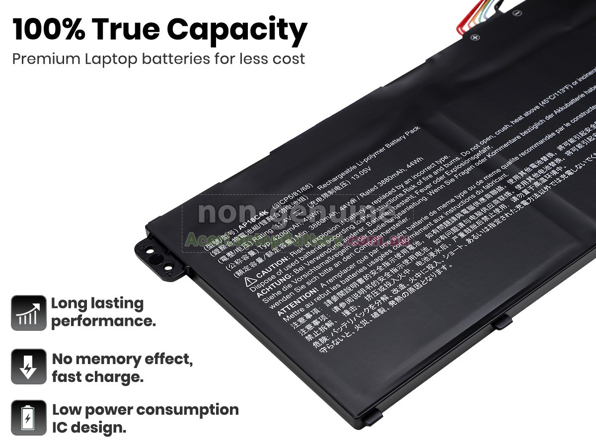 replacement Acer AP18C4K(3ICP5/81/68) battery
