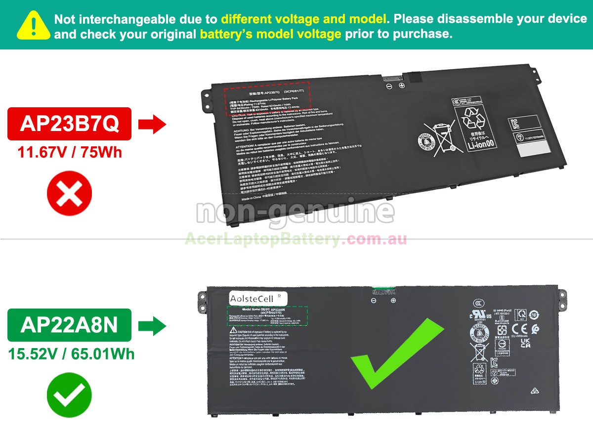 replacement Acer SWIFT 14 AI SF14-61T-R7AY battery