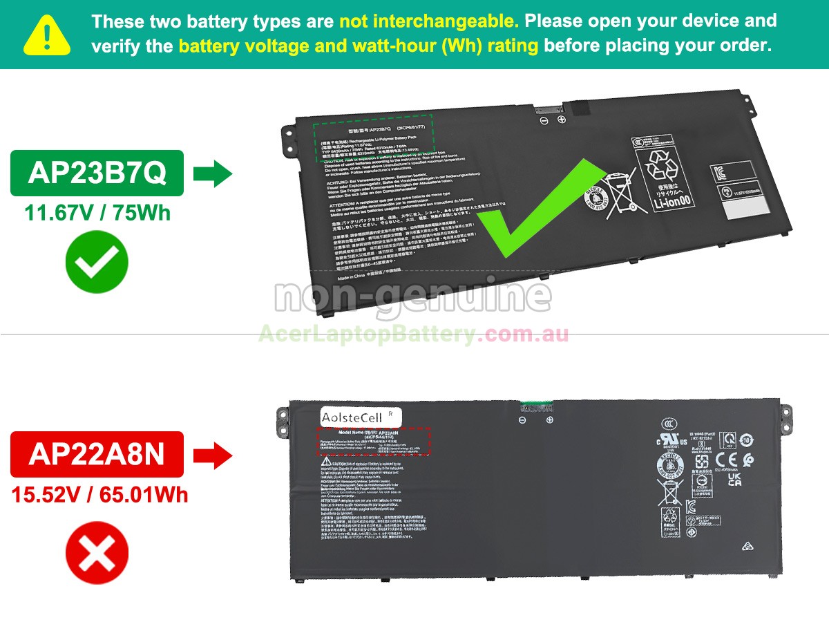 replacement Acer SWIFT 14 AI SF14-61T-R7AY battery