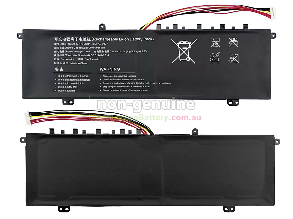replacement Gateway U3576127PV-2S1P battery